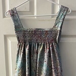 Smocked Batik Cotton Dress